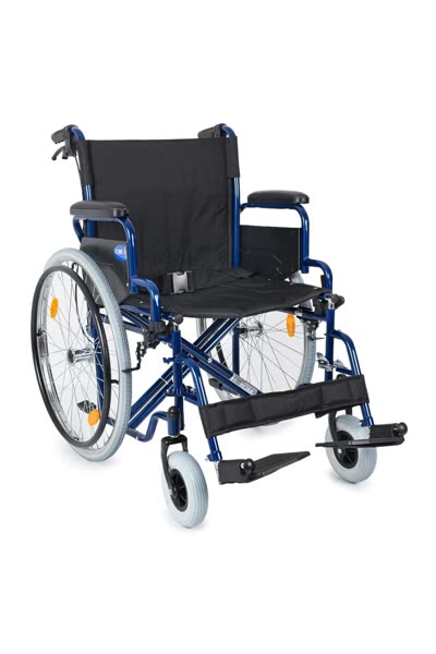 Tekerlekli Sandalye | 50 cm Geniş Oturum, Çift Makaslı Çelik Gövde, DM-312