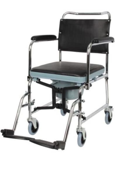 Klozetli Tekerlekli Sandalye | Tuvaletli Sandalye | Banyo Sandalyesi (Model 88788)